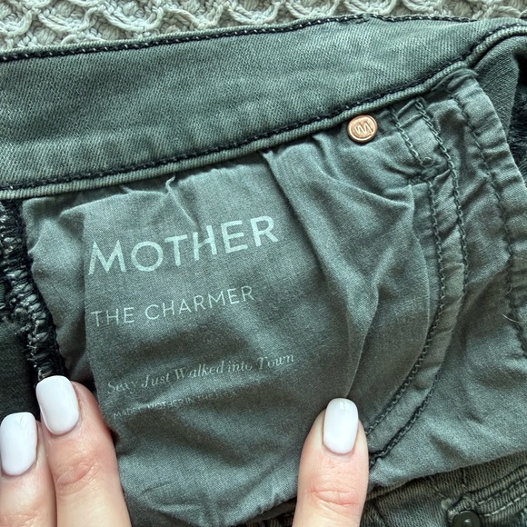 Mother The Charmer Distressed Jeans in Forest size 28